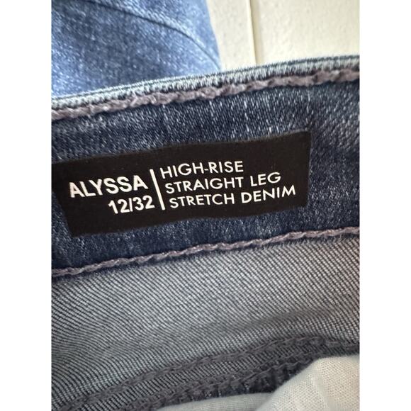 3 for $9 Buffalo David Bitton Jeans Alyssa High Rise Strait Leg Strech Denim 12 - Picture 3 of 6